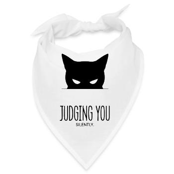Judging you - Bandana - Weiß - Vorne