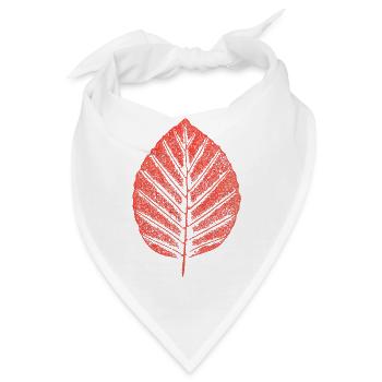 Buchenblatt / Blatt Rotbuche - Wald & Botanik - Bandana - Weiß - Vorne