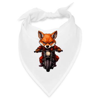 Motorrad Fuchs - Bandana - Weiß - Vorne