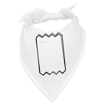 Kassenbon handgezeichnet - Bandana - Weiß - Vorne