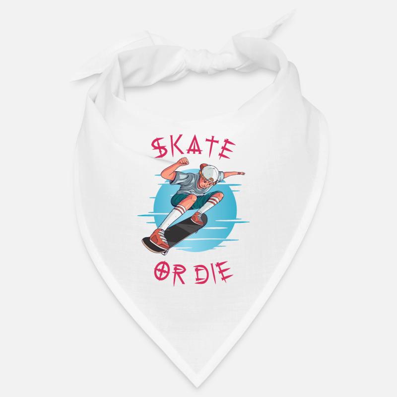 Skate oder stirb Skateboarder Junge Bandana