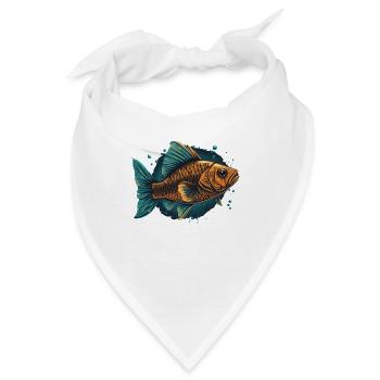 Wasserfisch - Bandana - Weiß - Vorne