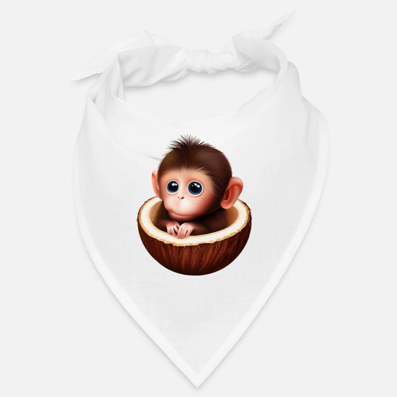 Monkey in a coconut Bandana