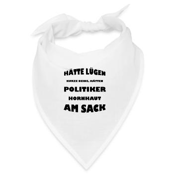 Politik - Bandana - Weiß - Vorne