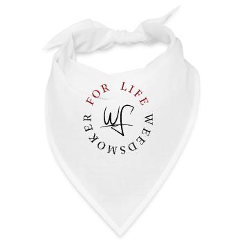 Weedsmoker For-Life - Bandana - Weiß - Vorne