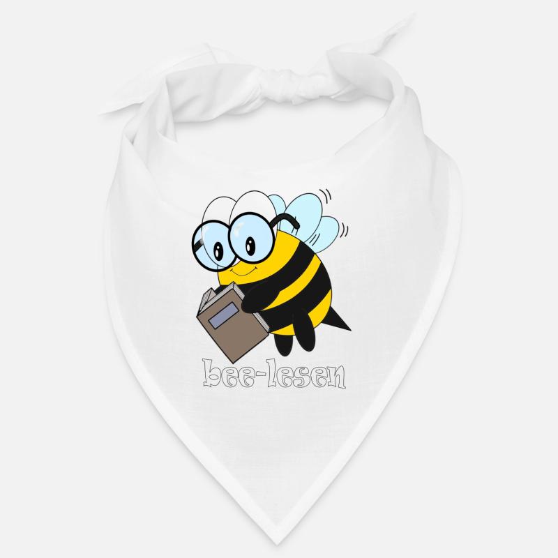 bee lesen - Bandana - Weiß