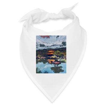 Kinkakuji, Kyoto, Japan - Bandana - Weiß - Vorne