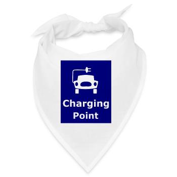 Platz zum Aufladen - Bandana - Weiß - Vorne