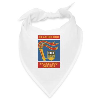 Fackelzug der FDJ Pioner UdSSR Lenin - Bandana - Weiß - Vorne