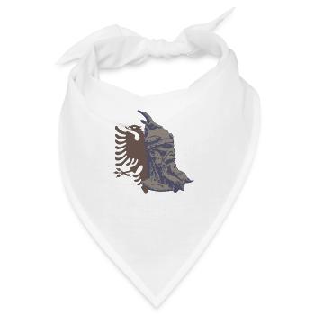 Albanien Balkan Tirana Geschenk Albaner Kosovo - Bandana - Weiß - Vorne