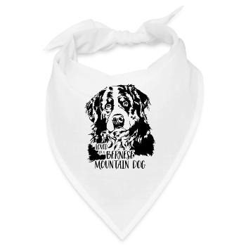 BERNESE MOUNTAIN DOG loved by Bernese Mountain Dog - Bandana - Weiß - Vorne