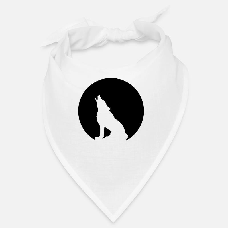 Wolf - Bandana - Weiß