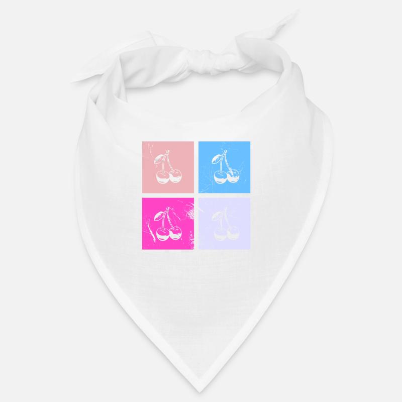 Cherry Retro Fruit Fruit Cherries Bandana