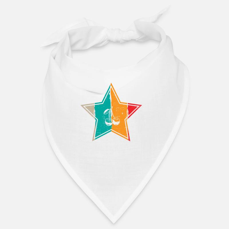 Kirsche Retro Obst Sommer Stern Geschenk Bandana