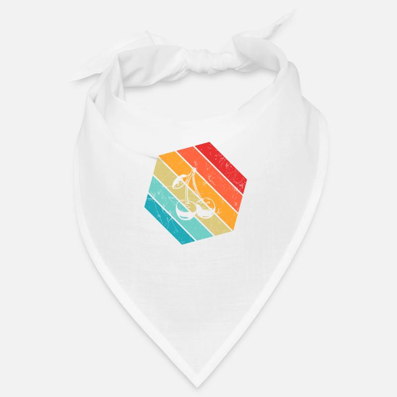 Cherry Retro Fruit Fruit Cherries Bandana