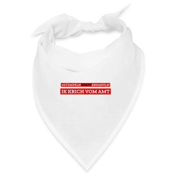 Arbeitsamt arbeitslos Hartz 4 - Bandana - Weiß - Vorne