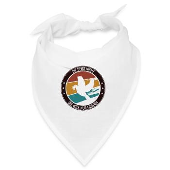 Friedenstaube Weltfriedenstag World Peace Day - Bandana - Weiß - Vorne