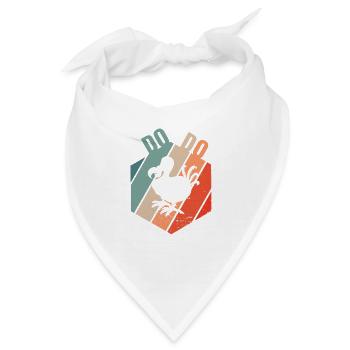 DODO Eiszeit Dinosaurier retro - Bandana - Weiß - Vorne
