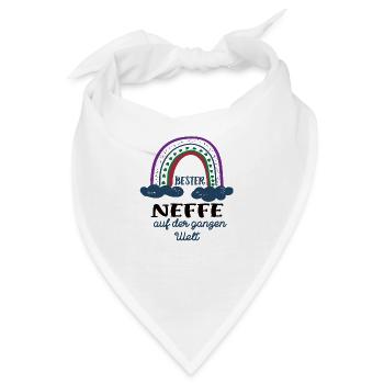Bester Neffe Patenkind Neffen Patensohn - Bandana - Weiß - Vorne