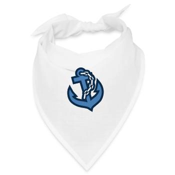 Anker mit Kette - Bandana - Weiß - Vorne