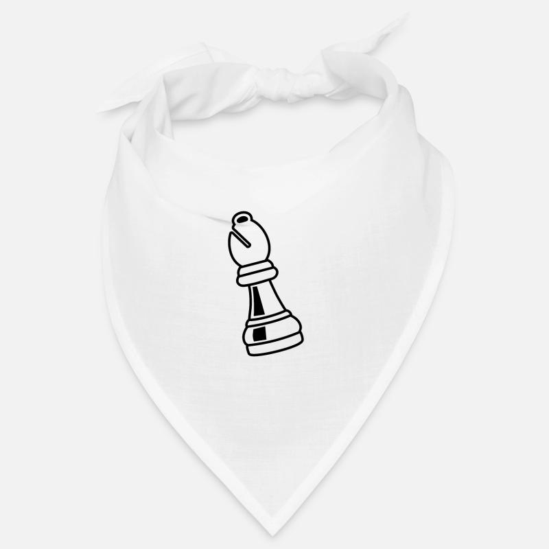 Pièce d'échecs évêque blanc Bandana