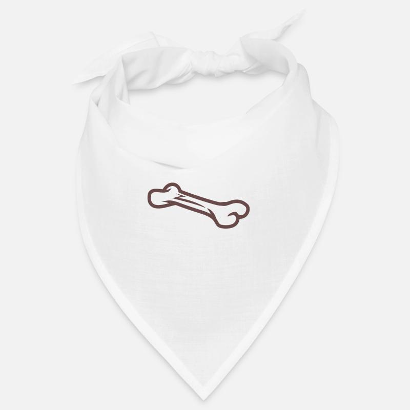 Knochen - Bandana - Weiß