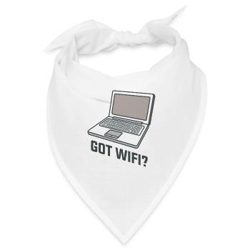 Got WIFI Laptop - Bandana - Weiß - Vorne
