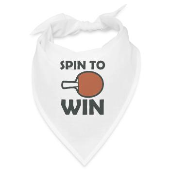 Tischtennisschläger Spin to Win - Bandana - Weiß - Vorne