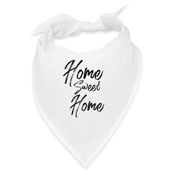 Home sweet home zuhause - Bandana - Weiß - Vorne