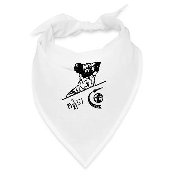 1957 Laika kyrillisch Soviet Communism Gagarin - Bandana - Weiß - Vorne