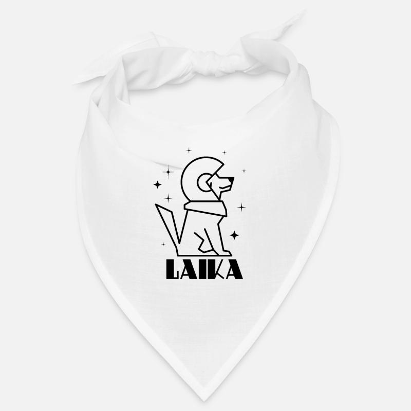 Communisme soviétique Laika Gagarine Silhouette Bandana