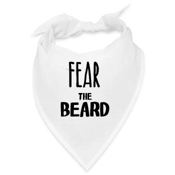Fear the beard - Bandana - Weiß - Vorne