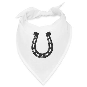 Hufeisen - Bandana - Weiß - Vorne