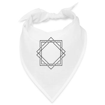 Rahmen Retro - Bandana - Weiß - Vorne