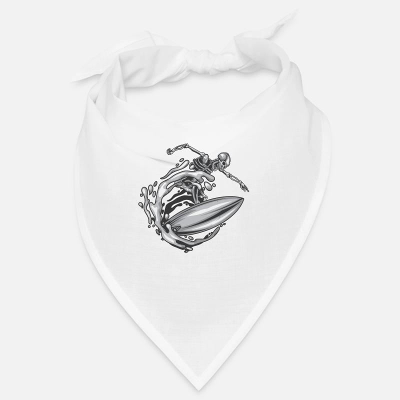 Skelett Surfer Bandana