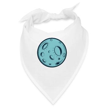 Mond - Bandana - Weiß - Vorne