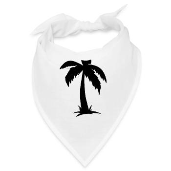 Palme Palm - Bandana - Weiß - Vorne