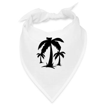Palmen Palms - Bandana - Weiß - Vorne