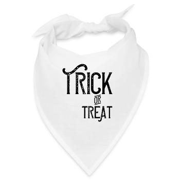 Trick or treat - Bandana - Weiß - Vorne