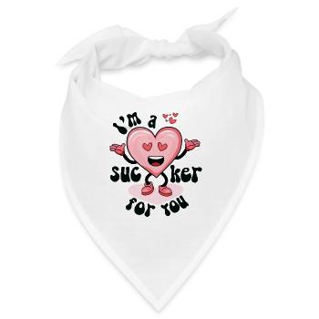 Sucker für Sie - Bandana - Weiß - Vorne