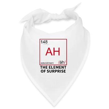 Chemische Element für Surprise - Überraschung - Bandana - Weiß - Vorne