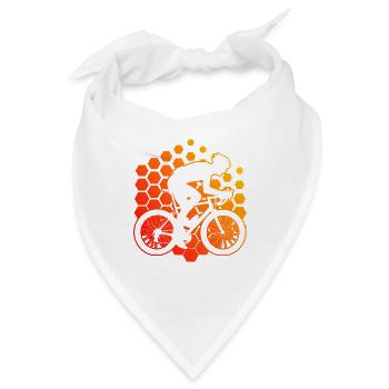 Rennradfahrer Rennradfahren Roadbike Herren - Bandana - Weiß - Vorne