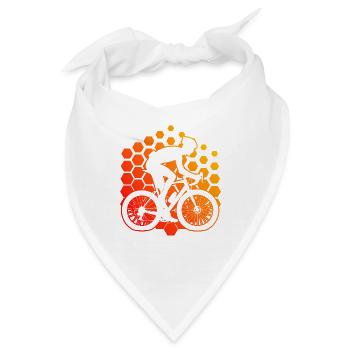 Damen Roadbike Rennradfahren Rennradfahrer - Bandana - Weiß - Vorne
