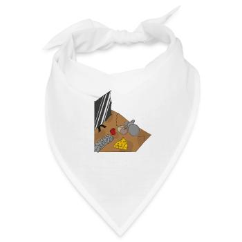 Maus mit Maus - Bandana - Weiß - Vorne