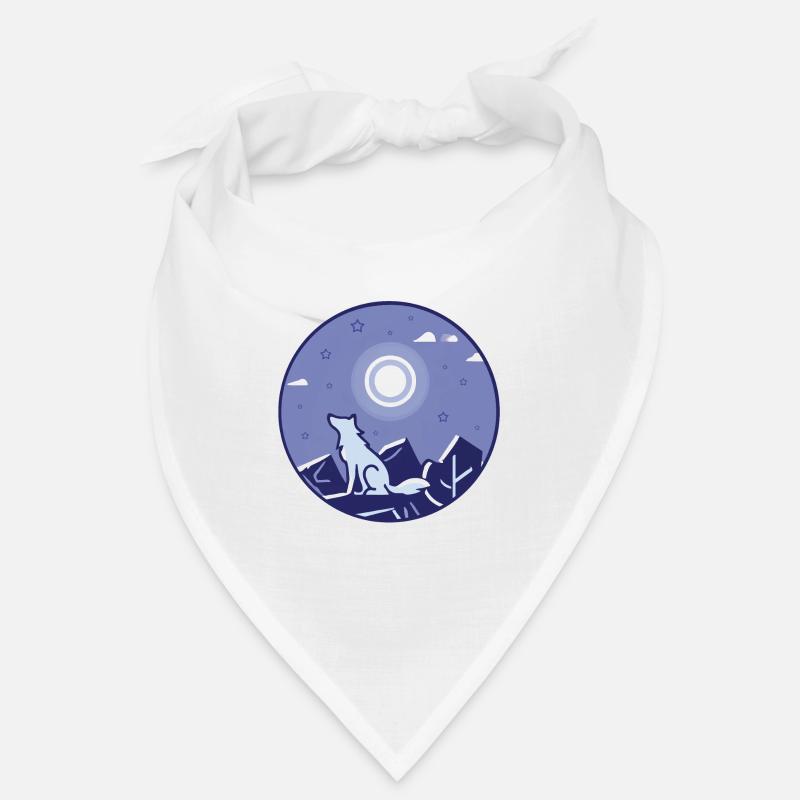 Wolf und Vollmond Bandana