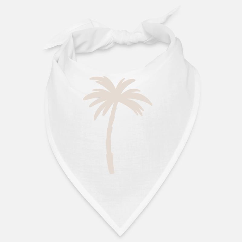 Palm tree - Bandana - white