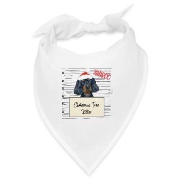Weihnachtsbaum Umschubser Gordon Setter - Bandana - Weiß - Vorne