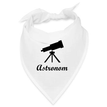 Astronomie - Astronom - Bandana - Weiß - Vorne