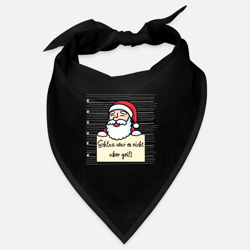 Weihnachtsmann lustiger Spruch humor Gefängnisbild Bandana
