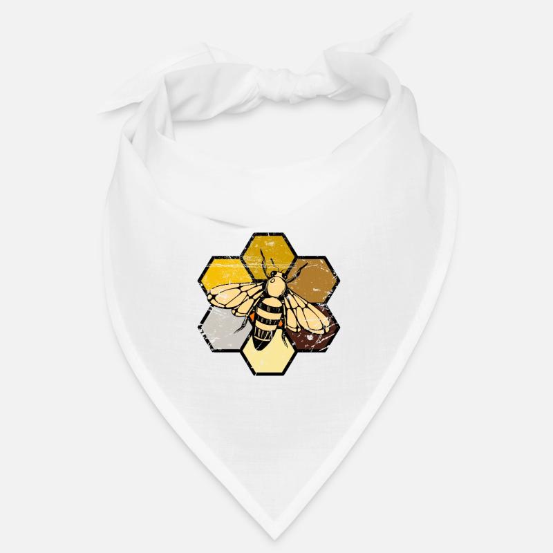 Biene Honigbiene Imker Honig Geschenk - Bandana - Weiß